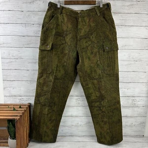 Columbia Camouflage Hunting Pants size 38x32 Gallatin Heavy Tree Wool Blend Camo - Picture 1 of 11