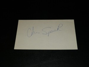 Chris Speier (debut 1971) Autographed 3x5 Index Card SF Giants Expos Cubs Auto