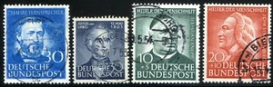 Germania Repubblica Federale Tedesca 1952/53 Unif. n. 46+52+61+62 usati (m2951) - Picture 1 of 1