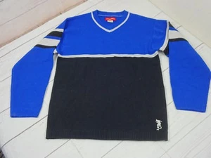 Union Bay Boys Blue, Black & White V-Neck 100% Acrylic Size Small Sweater A2105 - Picture 1 of 2