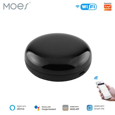 MOES WiFi IR Universal Smart Remote Controller Infrared Blaster Alexa Google APP - Image 1 of 4