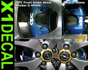 Bremssattel Aufkleber Aufkleber passend für Opel Vauxhaul OPC Tourenwagen Bremse x1 - Bild 1 von 1