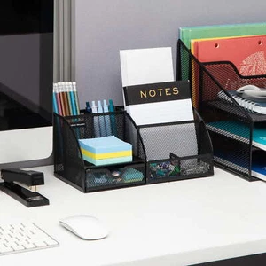 Desktop Organizer, File Storage, Accessory Storage, Workspace, Office, Metal - Picture 1 of 6