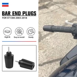CNC Handlebar Grips Bar End Cap Plugs Slider For Honda ST1300 2003-2018 - Picture 1 of 10