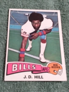 1975 Topps Football #438 Buffalo Bills Wide Receiver J.D. Hill Ex - Nr Mt - Picture 1 of 2