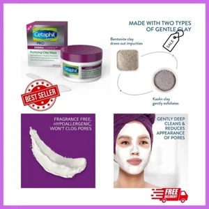 Cetaphil Pro Dermacontrol Purifying Clay Mask with Bentonite Clay for Oily, Sens - Picture 1 of 10