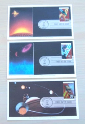 Sc 2741, 2742, 2744 Space Fantasy - First Day Covers - Mystic Stamp Co -1993 FDC - Image 1 of 2
