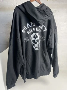 Brantley Gilbert 3xl XXXL Hoodie Sweatshirt 2019 Tour Neu Full Zip Skull - Bild 1 von 8
