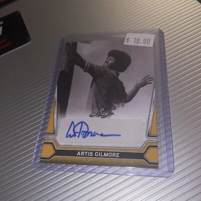 Artis Gilmore 2021 Leaf Multi-Sport Auto Autograph Gold Parallel #BA-AG1 - Image 1 of 2