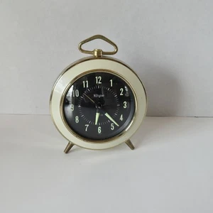 Reloj despertador vintage NUtyme Japón probado y funcionando - Imagen 1 de 8