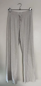 Ivory Color Ribbed Sweatpants Women’s Size Large - Picture 1 of 3