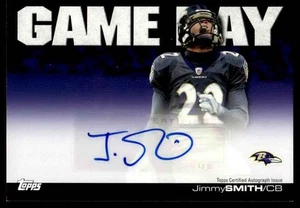 Tarjeta autografiada firmada por Jimmy Smith 2011 Topps #GDA-JSM Baltimore Ravens - Imagen 1 de 2