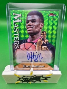 2024-25 Topps Finest David Robinson Green Geometric Auto /75 - Picture 1 of 2
