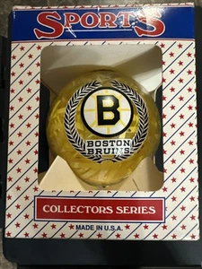 NHL Boston Bruins Sports Collectors Series Christmas Glass Ornament In Box - Picture 1 of 5