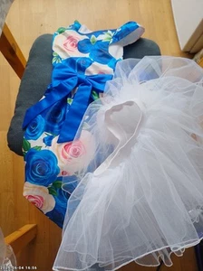 Kleid Mit Rosenmuster Für Mädchen - Bild 1 von 2