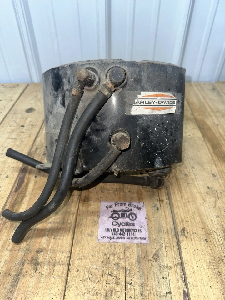 Harley Davidson Sportster XLCH Model K KR KRTT horseshoe oil tank Fits 1962-65 - Image 1 of 4