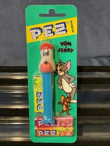 Pez MGM- Droopy B on Blue Stem, Mint on Tom and Jerry Euro Card - Picture 1 of 4