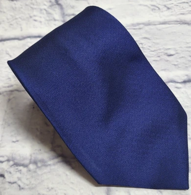 Corbata de seda Express azul rayas lisas para hombre EE. UU. 56 x 3,5/8 Foto 1 de 4