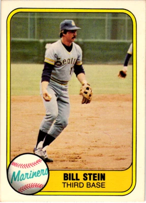 1981 Fleer - Bill Stein #605 Mariners - Image 1 of 2