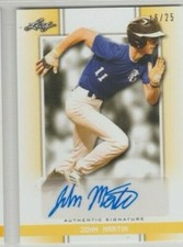john MArtin 2019 Leaf Perfect Game National Showcase Yellow Autograph 16/25