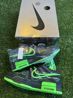 Size 8 - Nike Air Rubber Dunk x Off-White Low Green Strike - Image 1 of 4