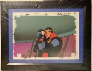 Serie animada Superman OPC Warner Prod ANIMACIÓN CEL JOR-EL & LARA-EL con certificado de autenticidad - Imagen 1 de 2