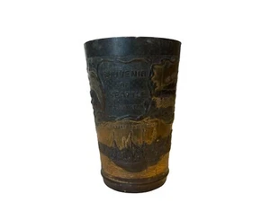 Bronze Patinated Souvenir Cup of Seattle(Mt.Rainier,Chief,Harbor etc) c.1900 - Picture 1 of 11