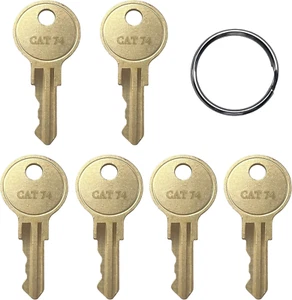 Dispenser Keys (6) for Bobrick 33043 CAT74 Commercial Roll Towel, C-Fold - Picture 1 of 12
