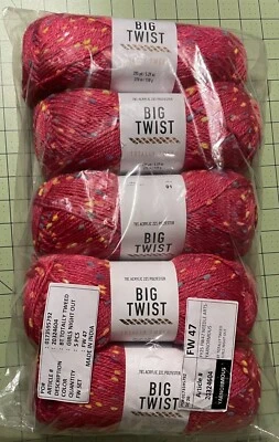 Big Twist TOTALLY TWEED  Yarn GIRLS NIGHT OUT ~ Lot of 5 - Image 1 of 4