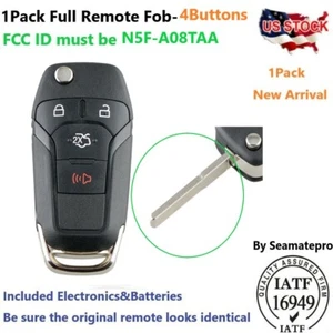Fit 2013 2014 2015 2016 2017 Ford Fusion Remote Key Fob N5F-A08TAA 164-R7986 4B - Picture 1 of 6