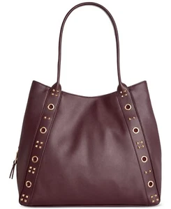 I.N.C. Bolso de hombro International Concepts Trippii con tachuelas magenta púrpura dorado - Imagen 1 de 5