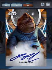 DIGITAL Topps Star Wars Card Trader Signature Series Wav3 Orange EPIC GHA NACHKT