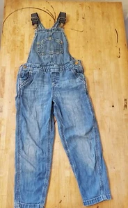 Gymboree Denim Jean Overalls Medium To Light Wash Long Pants Size 6 See Note - Picture 1 of 5