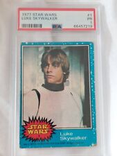 Vintage 1977 Star Wars #1 Luke Skywalker Blue Border - PSA 1 w/ good eye appeal