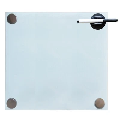 Whiteboard Wandtafel Pinnwand Magnettafel Memoboard Magnetwand 45x50CM Glas - Bild 1 von 4