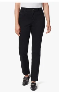 Gloria Vanderbilt Amanda Damenjeans neu mit Etikett spitz zulaufendes Bein klassische Leibhöhe 16 KURZ - Bild 1 von 8
