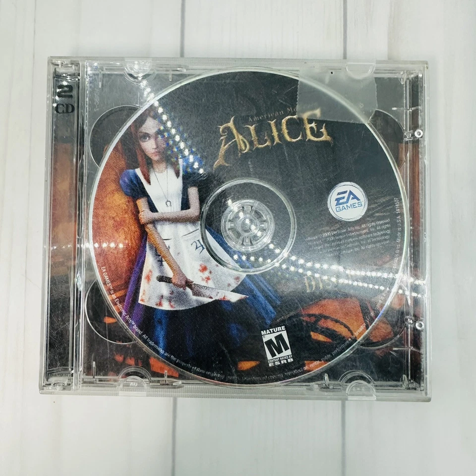 American Mcgee's ALICE Game PC Windows CD-ROM 2000 2 Disc Set No Manual - Image 1 of 4