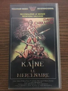 KAINE LE MERCENAIRE ... DAVID CARRADINE ... VESTRON VIDEO INTERNATIONAL ... VHS - Picture 1 of 4