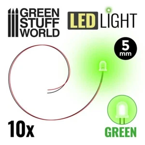 Luces LED VERDES - 5mm - modelismo infinity trenes escenografia iluminar - Imagen 1 de 2