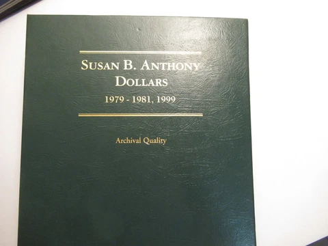 Complete Susan B Anthony Dollars Set 1979-1981, 1999 incl. all types Cover