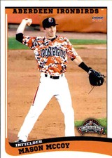 2017 Aberdeen IronBirds Choice #22 Mason McCoy Peoria Illinois IL Baseball Card