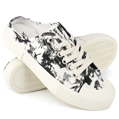 Para mujeres Zapatillas de Lona Zapatos Mules Tenis Sin Cordones Parte Superior Baja Zapatos Caminar Pisos Foto 1 de 4