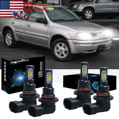6000K Bombillas LED blancas haz alto y bajo para Oldsmobile Bravada 1996-2004 Foto 1 de 4