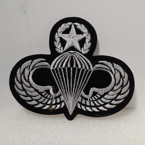 New / Unused US Airborne Military Paratrooper Parachute Star Wings Patch - Picture 1 of 7