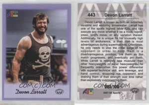 2021 All Sports #443 Devon Larratt purple 082/100 armwrestling champion - Picture 1 of 1
