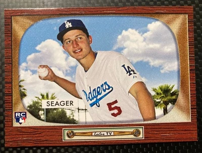 2016 Topps Throwback Thursday #TBT - 1955 Bowman Design Corey Seager #6 /1665 RC - Image 1 of 3