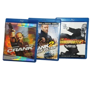 3 Jason Statham Blu Ray Movies Crank / Crank 2 / The Transporter - Picture 1 of 6