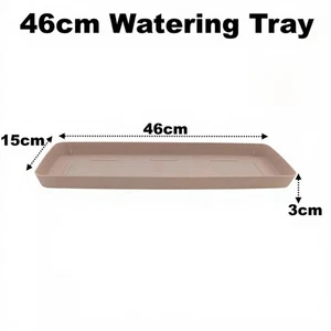 Rose Blush 46cm Watering Trays Windowsill Drip Tray Saucer For Plant Pot Seeds - Picture 1 of 4