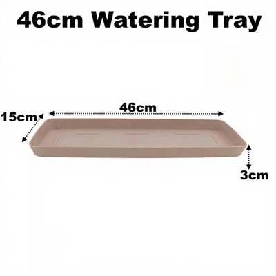 Rose Blush 46cm Watering Trays Windowsill Drip Tray Saucer For Plant Pot Seeds - Image 1 of 4