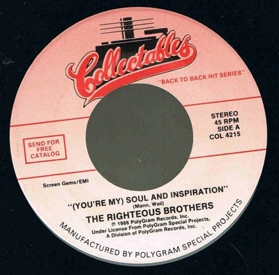 The Righteous Brothers / Conway Twitty - (You're My) Soul And Inspiration / Lone - Image 1 of 2